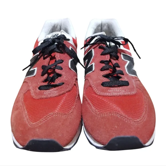 New Balance 574 Classic Red Black White Size 10.5